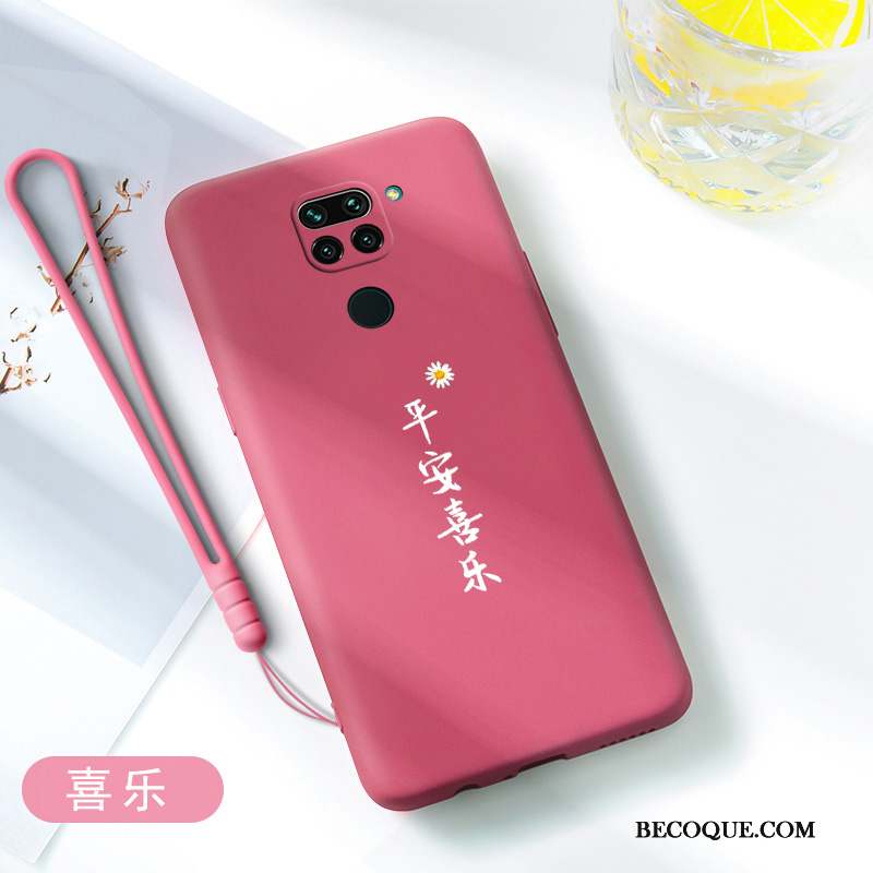 Redmi Note 9 Coque De Téléphone Silicone Étui Tout Compris Fluide Doux Bleu