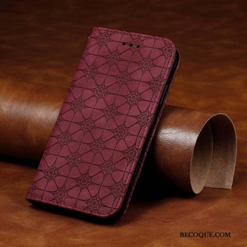 Redmi Note 9 Pro Coque Protection Vert Étui En Cuir Sac Rouge Carte