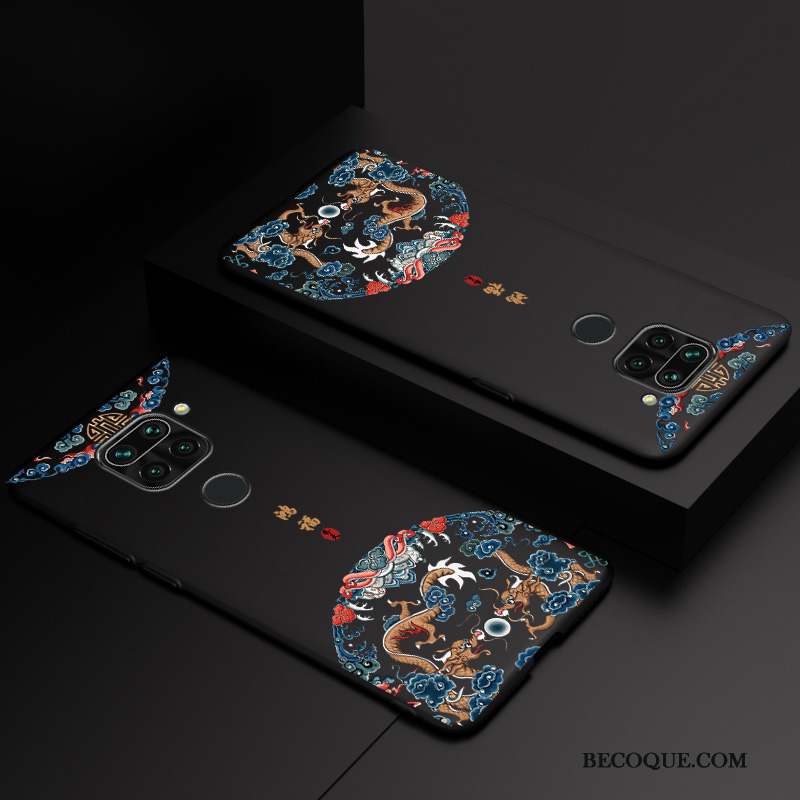 Redmi Note 9 Style Chinois Fluide Doux Protection Silicone Nouveau Coque
