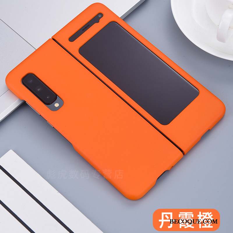 Samsung Fold Coque Délavé En Daim Difficile Incassable Tout Compris Business Étui