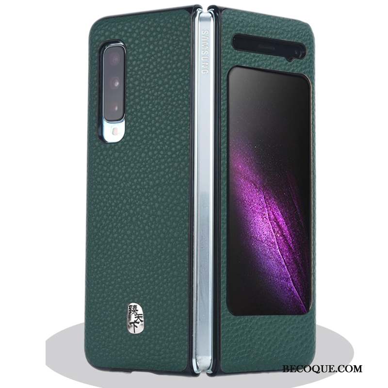 Samsung Fold Plier Étui Modèle Fleurie Orange Tout Compris Coque De Téléphone