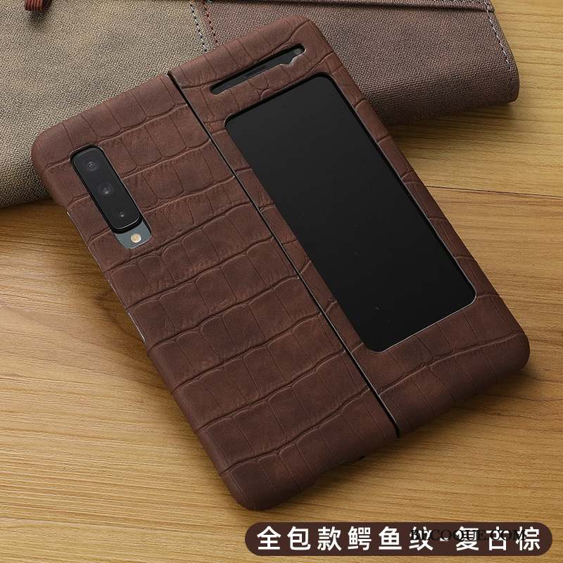 Samsung Fold Très Mince Incassable Coque De Téléphone Protection Tout Compris Étui En Cuir