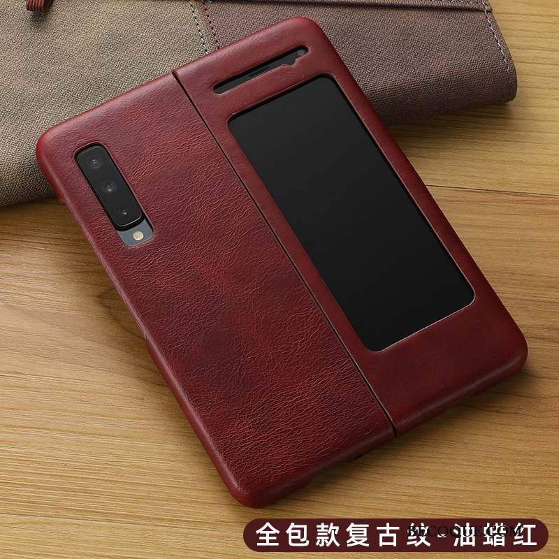 Samsung Fold Très Mince Incassable Coque De Téléphone Protection Tout Compris Étui En Cuir