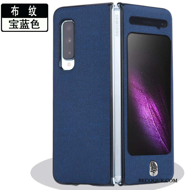 Samsung Fold Étui En Cuir Téléphone Portable Protection Coque De Téléphone Divisé Incassable