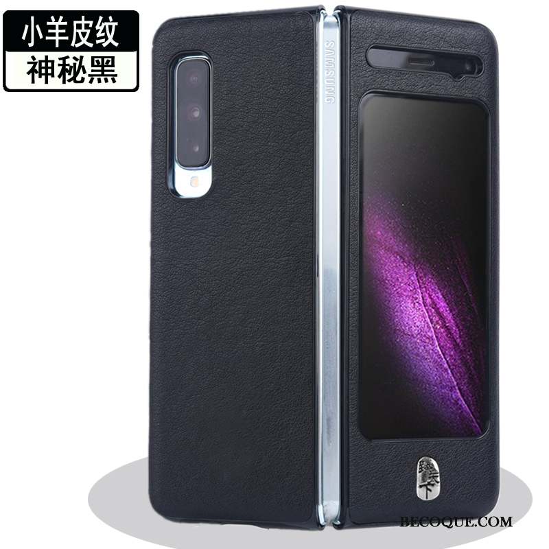 Samsung Fold Étui En Cuir Téléphone Portable Protection Coque De Téléphone Divisé Incassable