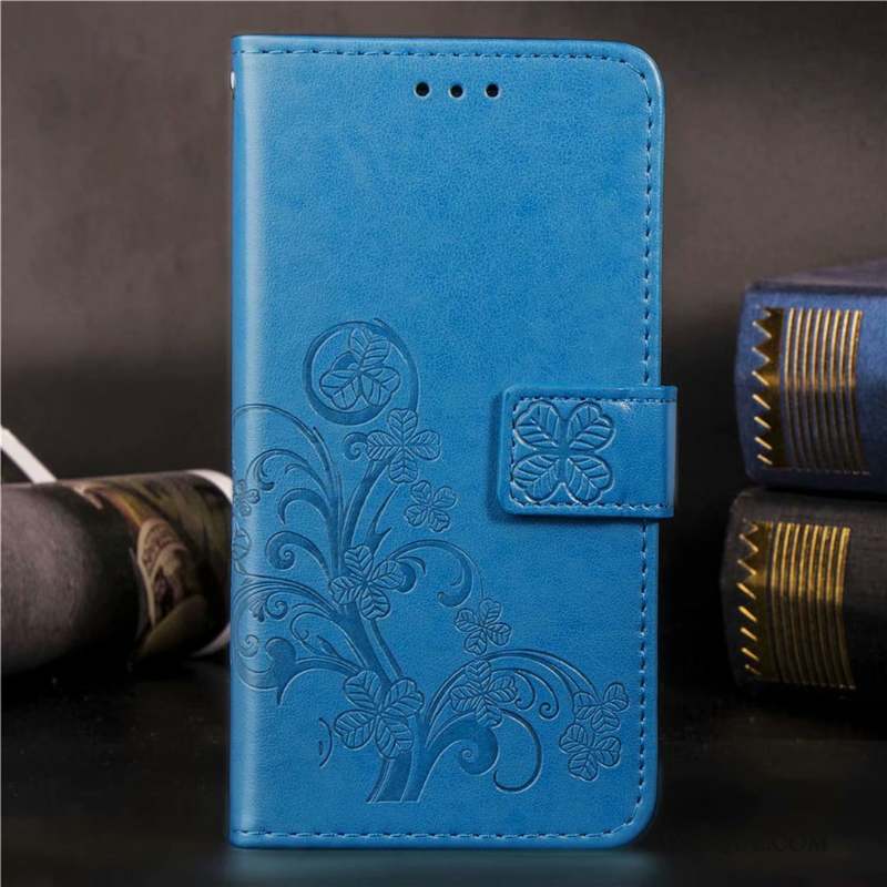 Samsung Galaxy A10 Coque De Téléphone Bleu Protection Housse Étui Étui En Cuir