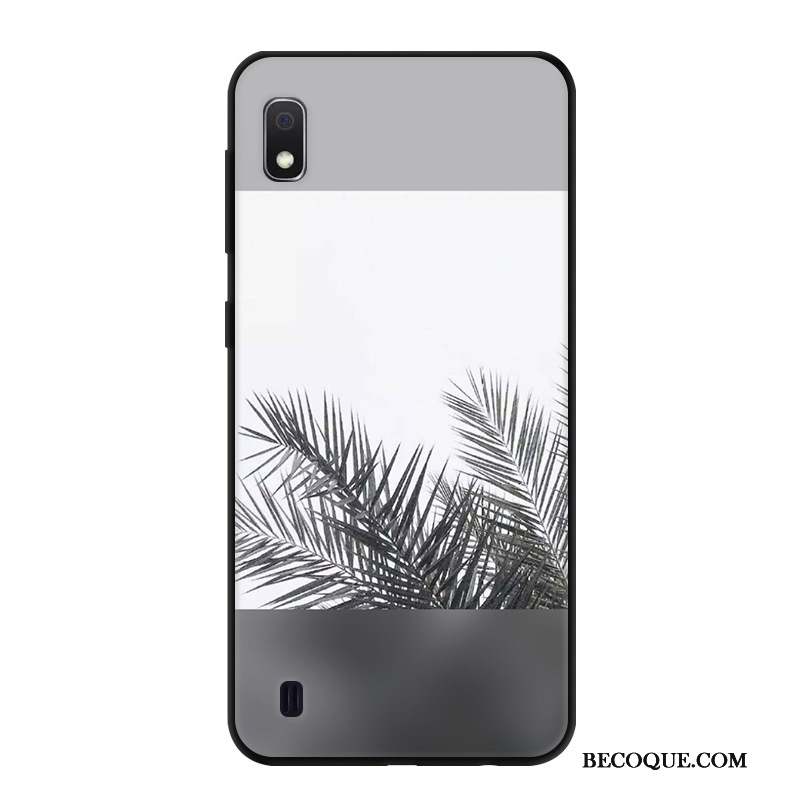 Samsung Galaxy A10 Incassable Coque De Téléphone Frais Créatif Blanc Simple