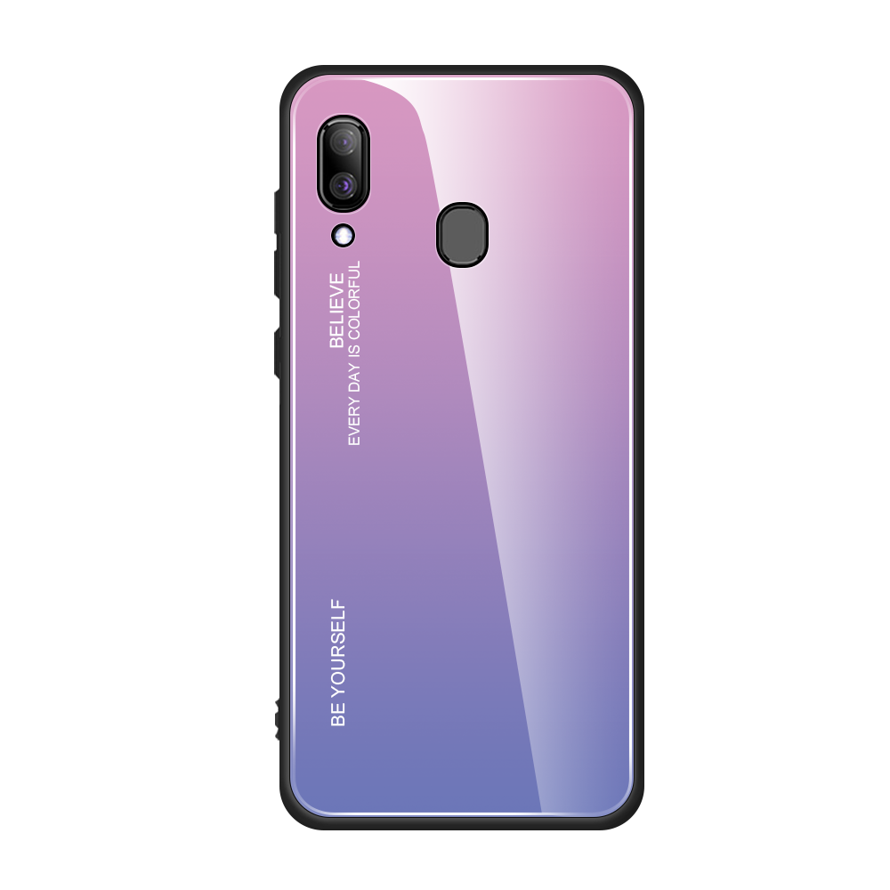 Samsung Galaxy A20e Coque Dégradé De Couleur Tendance Incassable Protection Tout Compris Vert