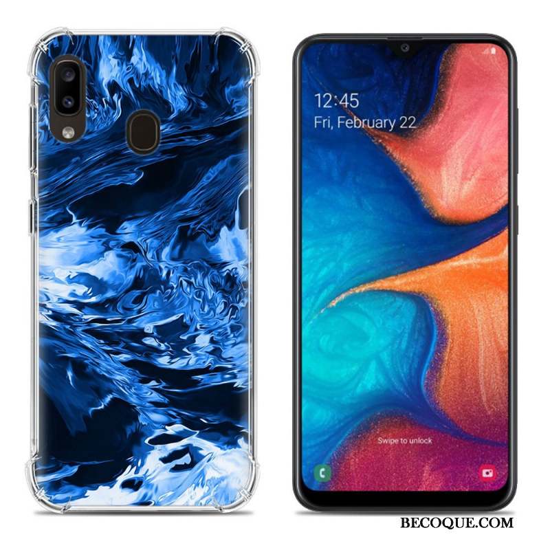 Samsung Galaxy A20e Créatif Peinture Multicolore Fluide Doux Coque De Téléphone Incassable