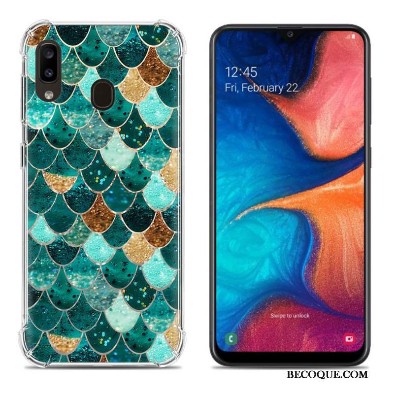 Samsung Galaxy A20e Créatif Peinture Multicolore Fluide Doux Coque De Téléphone Incassable