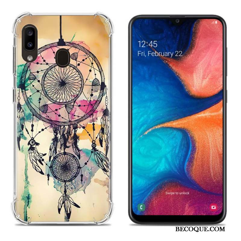 Samsung Galaxy A20e Créatif Peinture Multicolore Fluide Doux Coque De Téléphone Incassable