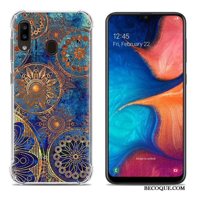 Samsung Galaxy A20e Créatif Peinture Multicolore Fluide Doux Coque De Téléphone Incassable