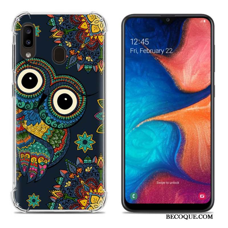 Samsung Galaxy A20e Créatif Peinture Multicolore Fluide Doux Coque De Téléphone Incassable