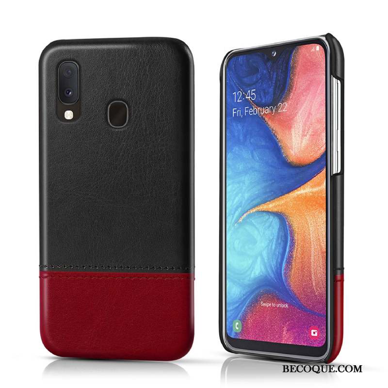 Samsung Galaxy A20e Cuir Business Coque De Téléphone Incassable Protection Personnalité