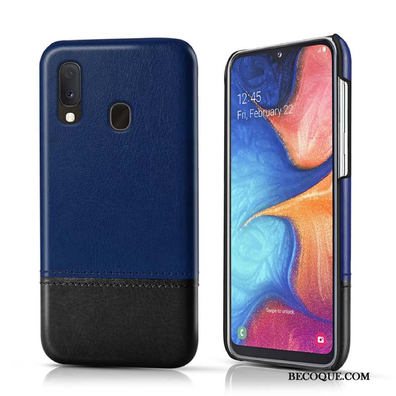 Samsung Galaxy A20e Cuir Business Coque De Téléphone Incassable Protection Personnalité