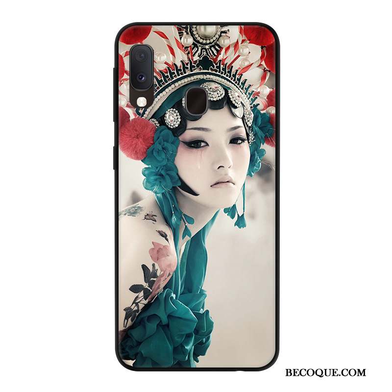 Samsung Galaxy A20e Protection Incassable Étui Rouge Dessin Animé Coque De Téléphone