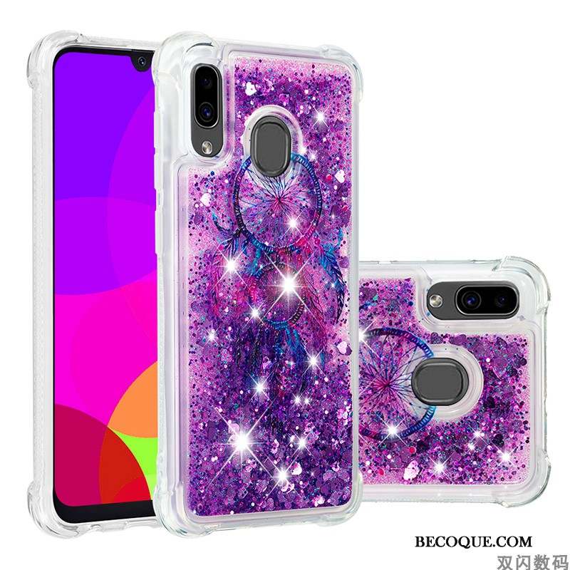 Samsung Galaxy A20e Rose Silicone Coque De Téléphone Fluide Doux Incassable Protection