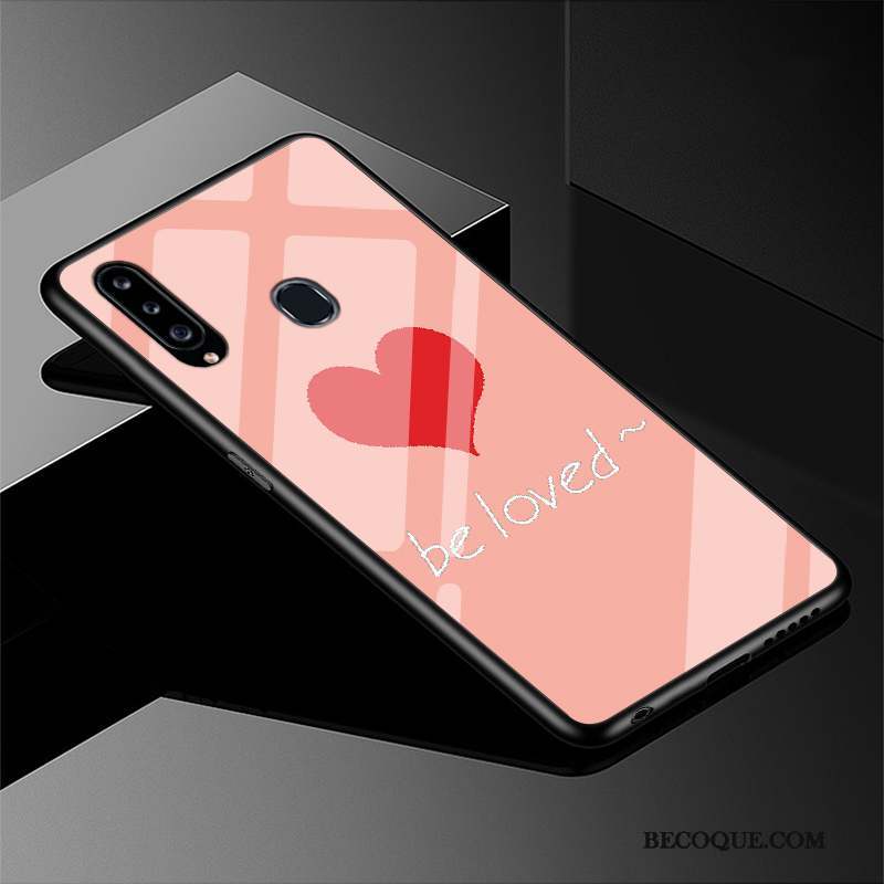 Samsung Galaxy A20s Coque Protection Frais Simple Étui Incassable Rose