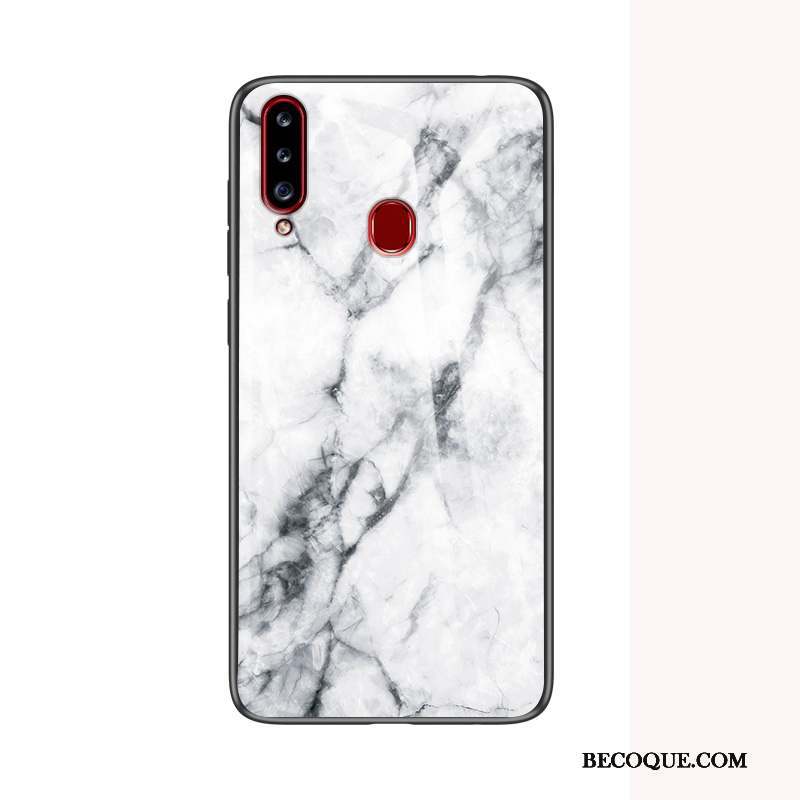 Samsung Galaxy A20s Coque Protection Nouveau Rouge Verre Étui