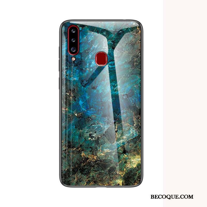 Samsung Galaxy A20s Coque Protection Nouveau Rouge Verre Étui