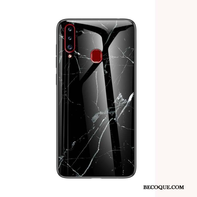 Samsung Galaxy A20s Coque Protection Nouveau Rouge Verre Étui