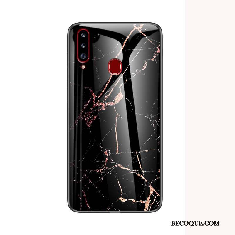 Samsung Galaxy A20s Coque Protection Nouveau Rouge Verre Étui