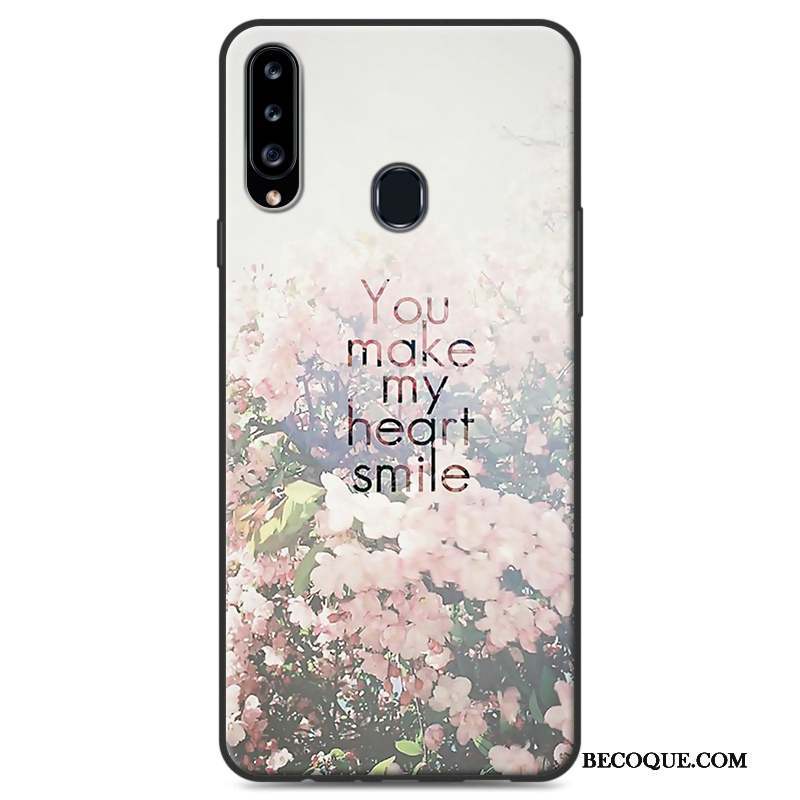 Samsung Galaxy A20s Cœur Délavé En Daim Multicolore Étui Coque Ornements Suspendus