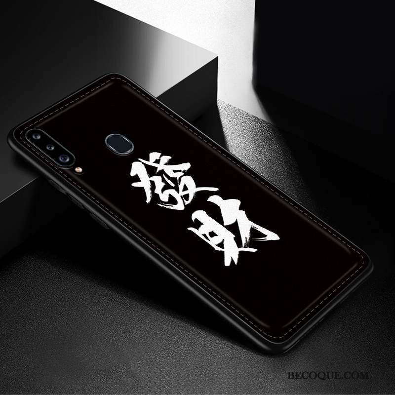 Samsung Galaxy A20s Incassable Tout Compris Noir Mode Simple Coque