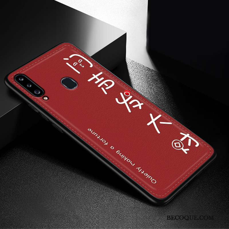 Samsung Galaxy A20s Incassable Tout Compris Noir Mode Simple Coque