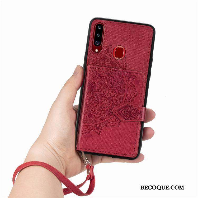 Samsung Galaxy A20s Protection Silicone Rose Étui Tout Compris Coque De Téléphone