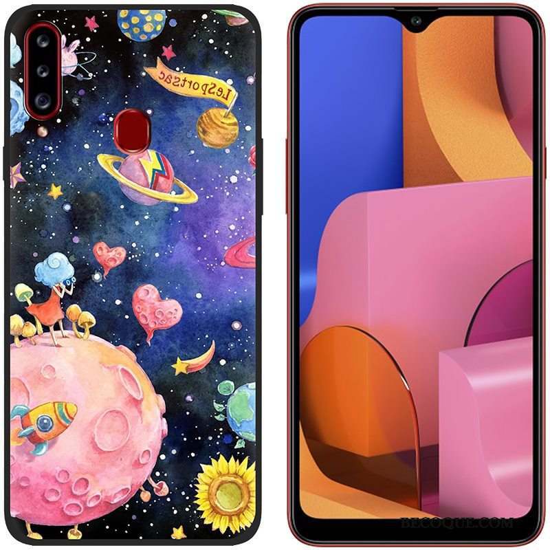 Samsung Galaxy A20s Protection Tissu Coque De Téléphone Étui Peinture