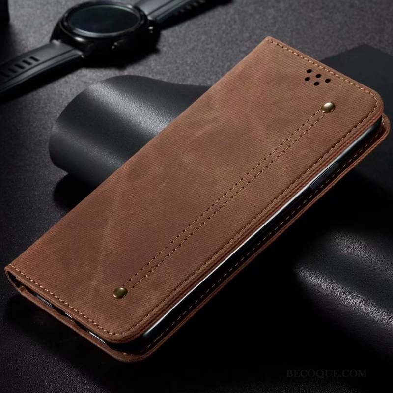 Samsung Galaxy A21s Coque Étui En Cuir Plier Kaki Housse Nouveau Protection