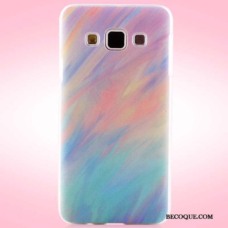 Samsung Galaxy A3 2015 Coque De Téléphone Difficile Peinture Étui Violet Protection