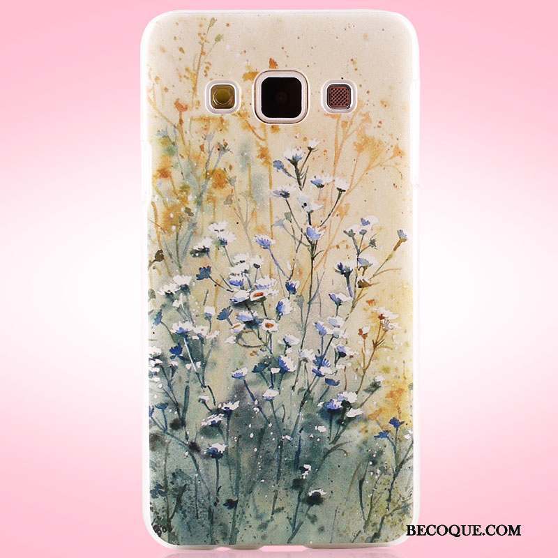 Samsung Galaxy A3 2015 Coque De Téléphone Difficile Peinture Étui Violet Protection