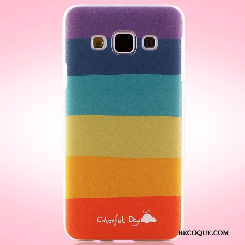 Samsung Galaxy A3 2015 Coque De Téléphone Difficile Peinture Étui Violet Protection
