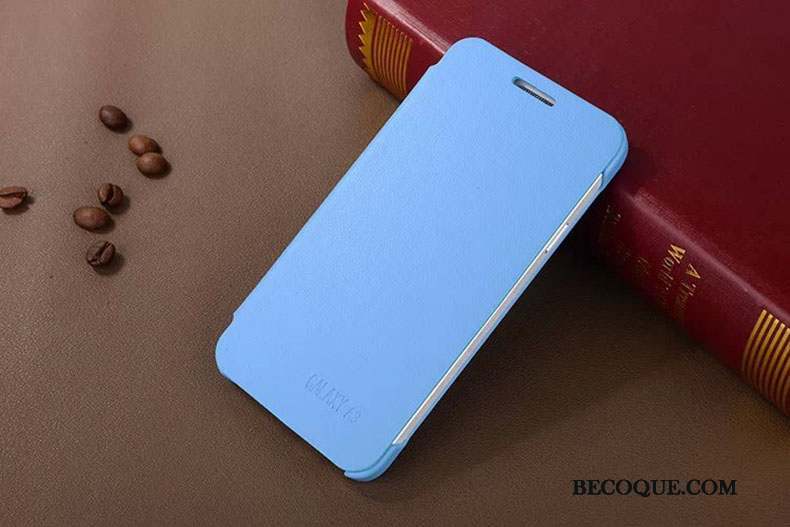 Samsung Galaxy A3 2015 Coque De Téléphone Téléphone Portable Étui En Cuir Bleu Housse Nouveau