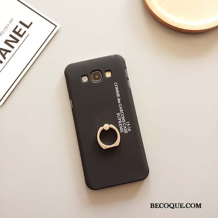 Samsung Galaxy A3 2015 Coque Vert Simple Délavé En Daim Téléphone Portable Incassable Étui
