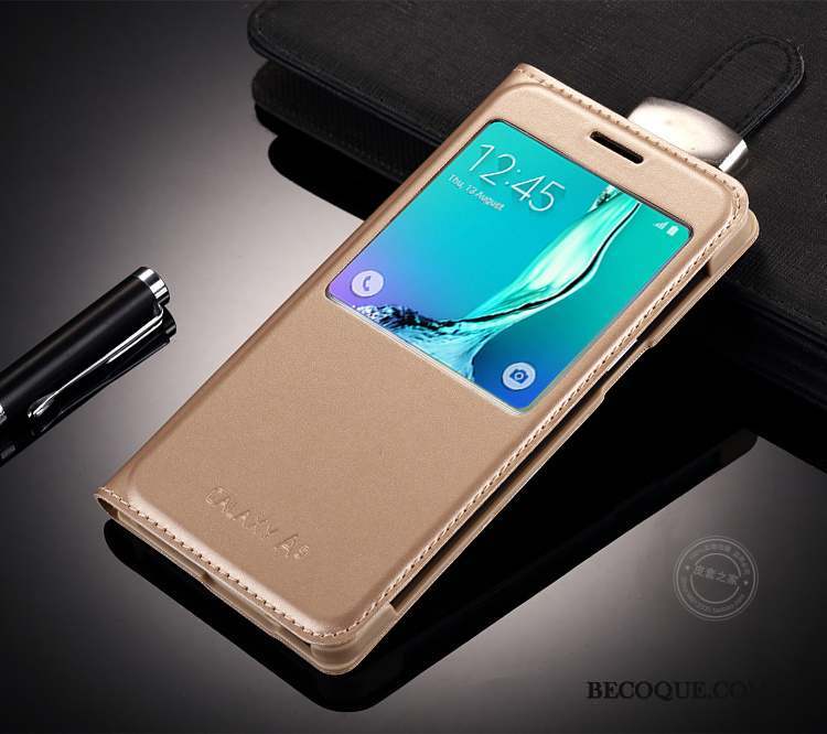 Samsung Galaxy A3 2015 Protection Téléphone Portable Étui En Cuir Nouveau Rose Coque De Téléphone