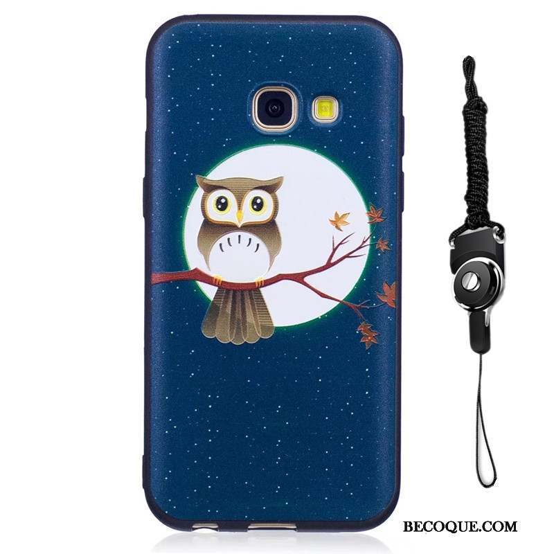 Samsung Galaxy A3 2017 Bleu Coque De Téléphone Étui Dessin Animé Fluide Doux