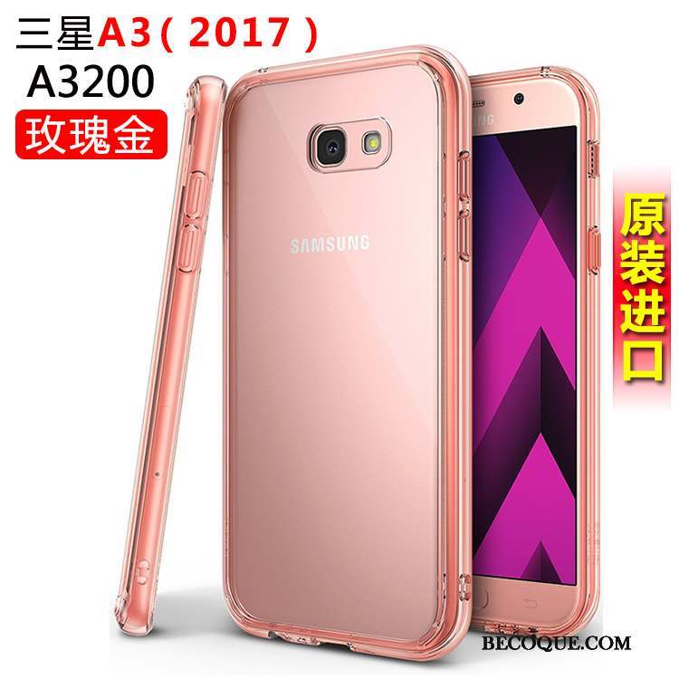 Samsung Galaxy A3 2017 Coque De Téléphone Étui Blanc Incassable Protection Silicone