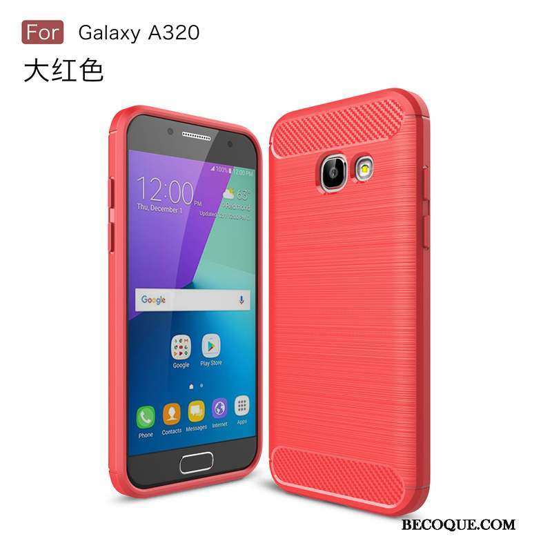 Samsung Galaxy A3 2017 Coque Fluide Doux Incassable Téléphone Portable Difficile Étui Protection