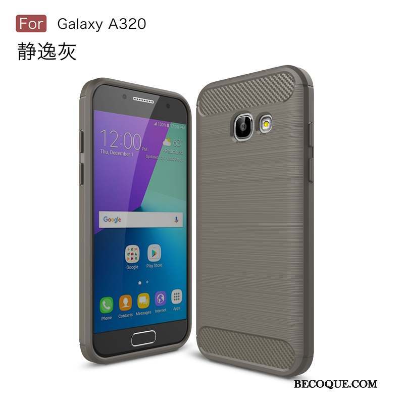 Samsung Galaxy A3 2017 Coque Fluide Doux Incassable Téléphone Portable Difficile Étui Protection