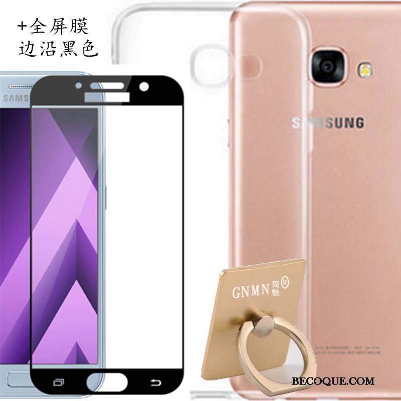 Samsung Galaxy A3 2017 Coque Fluide Doux Transparent Blanc Téléphone Portable Silicone Protection