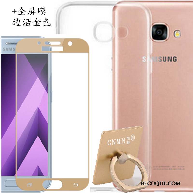 Samsung Galaxy A3 2017 Coque Fluide Doux Transparent Blanc Téléphone Portable Silicone Protection