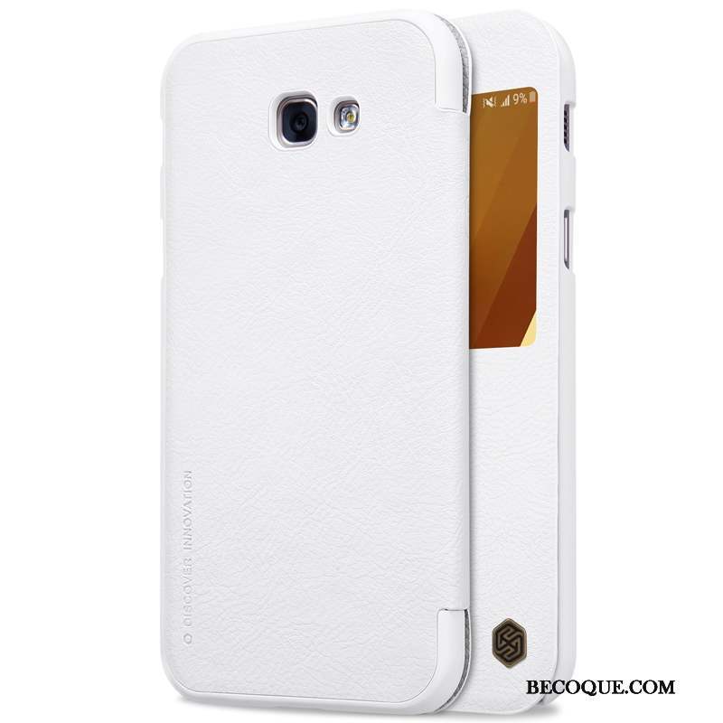 Samsung Galaxy A3 2017 Coque Incassable Protection Blanc Housse Or Étui