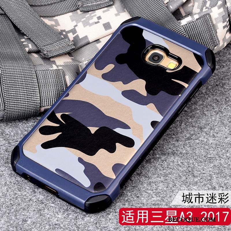 Samsung Galaxy A3 2017 Coque Incassable Étui De Téléphone Camouflage Silicone