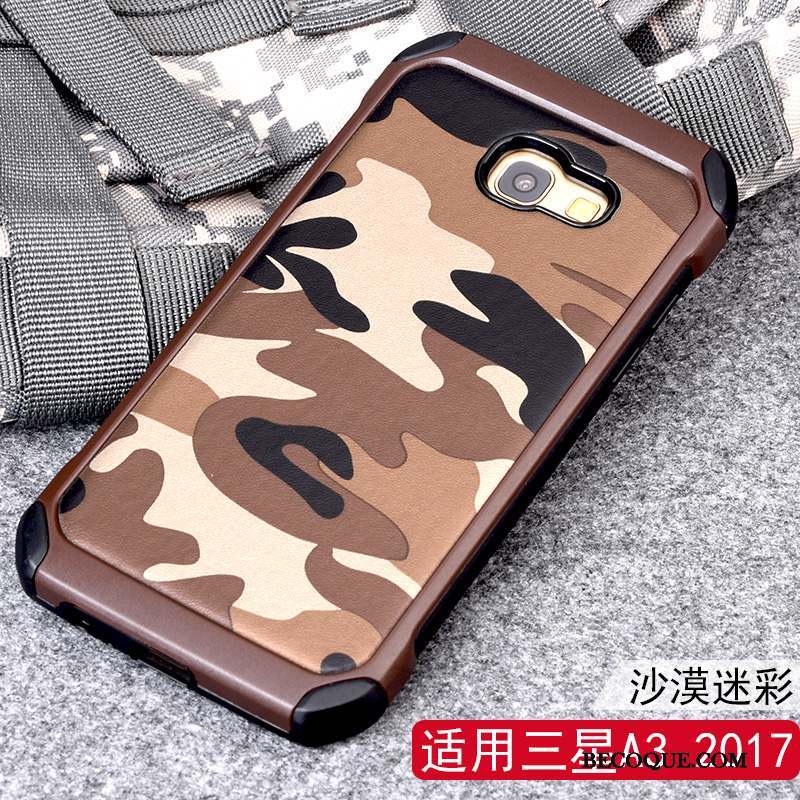 Samsung Galaxy A3 2017 Coque Incassable Étui De Téléphone Camouflage Silicone