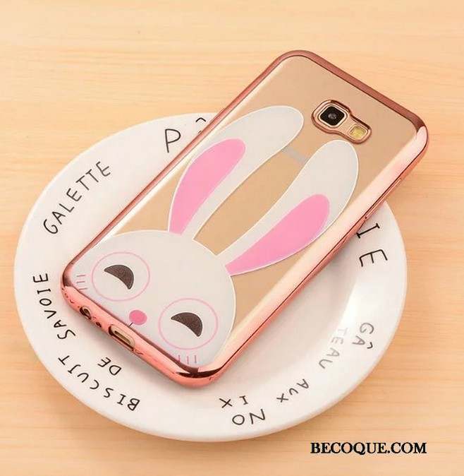 Samsung Galaxy A3 2017 Gaufrage Coque En Silicone Dessin Animé Étui Rose Placage