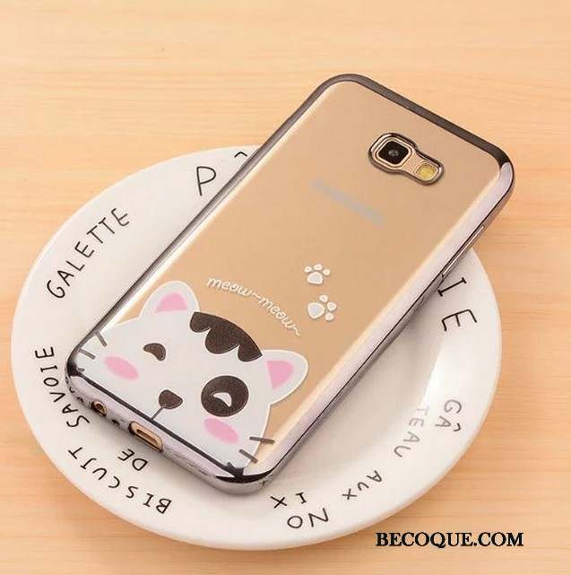 Samsung Galaxy A3 2017 Gaufrage Coque En Silicone Dessin Animé Étui Rose Placage