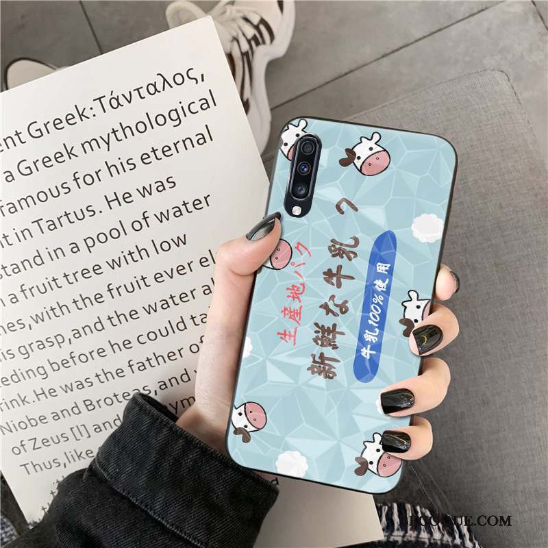 Samsung Galaxy A30s Blanc Dessin Animé Crocodile Coque De Téléphone Charmant Silicone